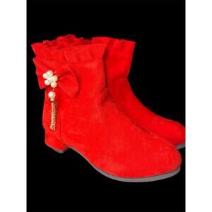 Little Girls Red Boots